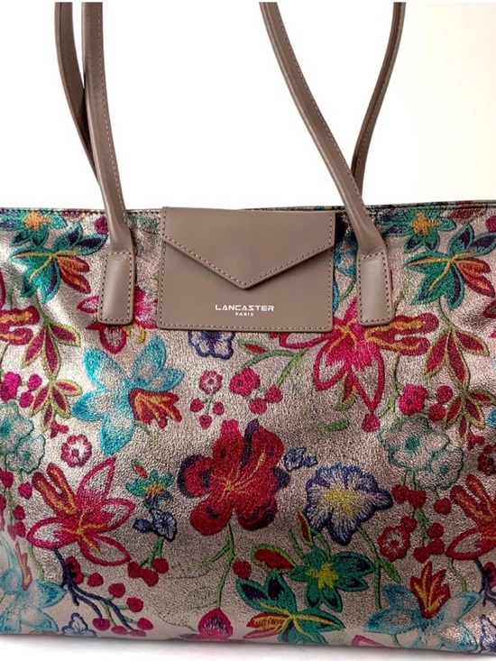 Lancaster Handbags - Lancaster Paris Maya Satin Floral Long Tote